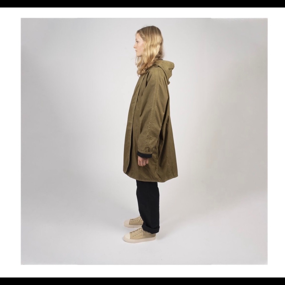 Kate Sheridan Sand and Nude Plaid Batwing Coat